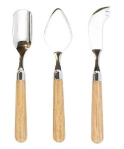 Vietri Serving Utensils Albero Oak Cheese Knife Set