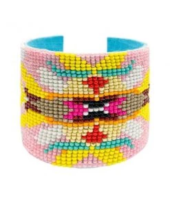 Laura Park Flower Child Beaded Cuff Bracelet Accessories