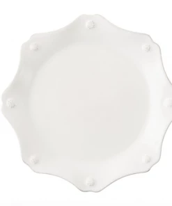 Juliska Tabletop Berry & Thread Whitewash Scalloped Dessert/Salad Plate