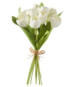Raz Real Touch White Tulip Bundle