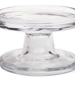 Tag Bobbin Reversible Glass Candleholder