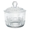 Kiss That Frog Depression Glass Sugar Jar "Sucre"