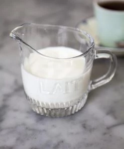 Kiss That Frog Depression Glass Creamer "Lait" Tabletop