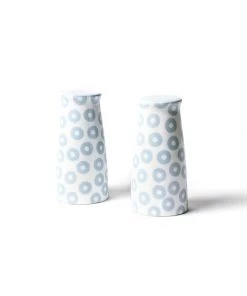 Coton Color Wedgewood Pip Pedestal Salt & Pepper Shakers Tabletop