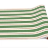 Hester & Cook Accessories Green And Red Awning Stripe Runner - 20" X 25'
