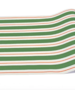 Hester & Cook Accessories Green And Red Awning Stripe Runner - 20" X 25'