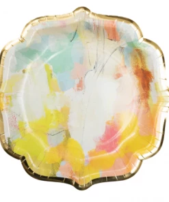 Laura Park Tabletop Coral Bay Orange Cocktail Plates