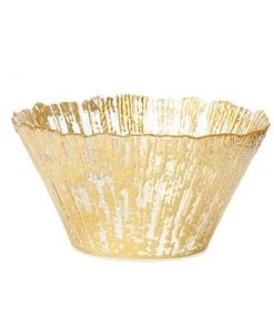 Vietri Rufolo Deep Gold Glass Bowl