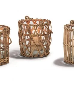 Two’s Company Small Cane Lantern Décor