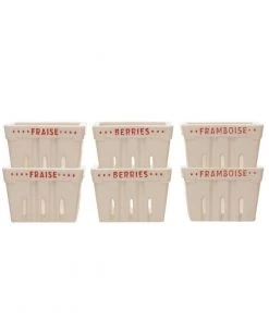 Creative Co-Op Stoneware Berry Basket