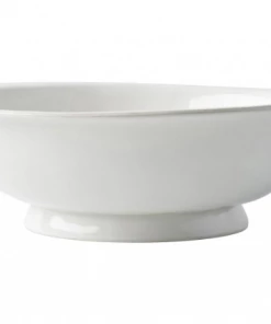 Juliska Tabletop Puro Whitewash Footed Fruit Bowl