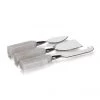 Zodax Serving Utensils Alabaster 3 Piece Cheese Knife Set