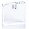 Zodax Crystal Taper Holder 4.25 Rectangle Décor