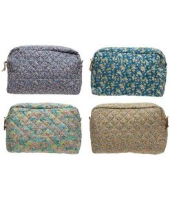 Creative Co-Op Accessories Quilted Cotton Floral Chintz Zip Pouch