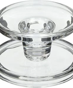 Tag Bobbin Reversible Glass Candle Holders