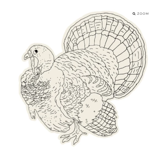 Hester & Cook Tabletop Die-Cut Coloring Turkey Placemat 1 Hester & Cook Tabletop Die-Cut Coloring Turkey Placemat