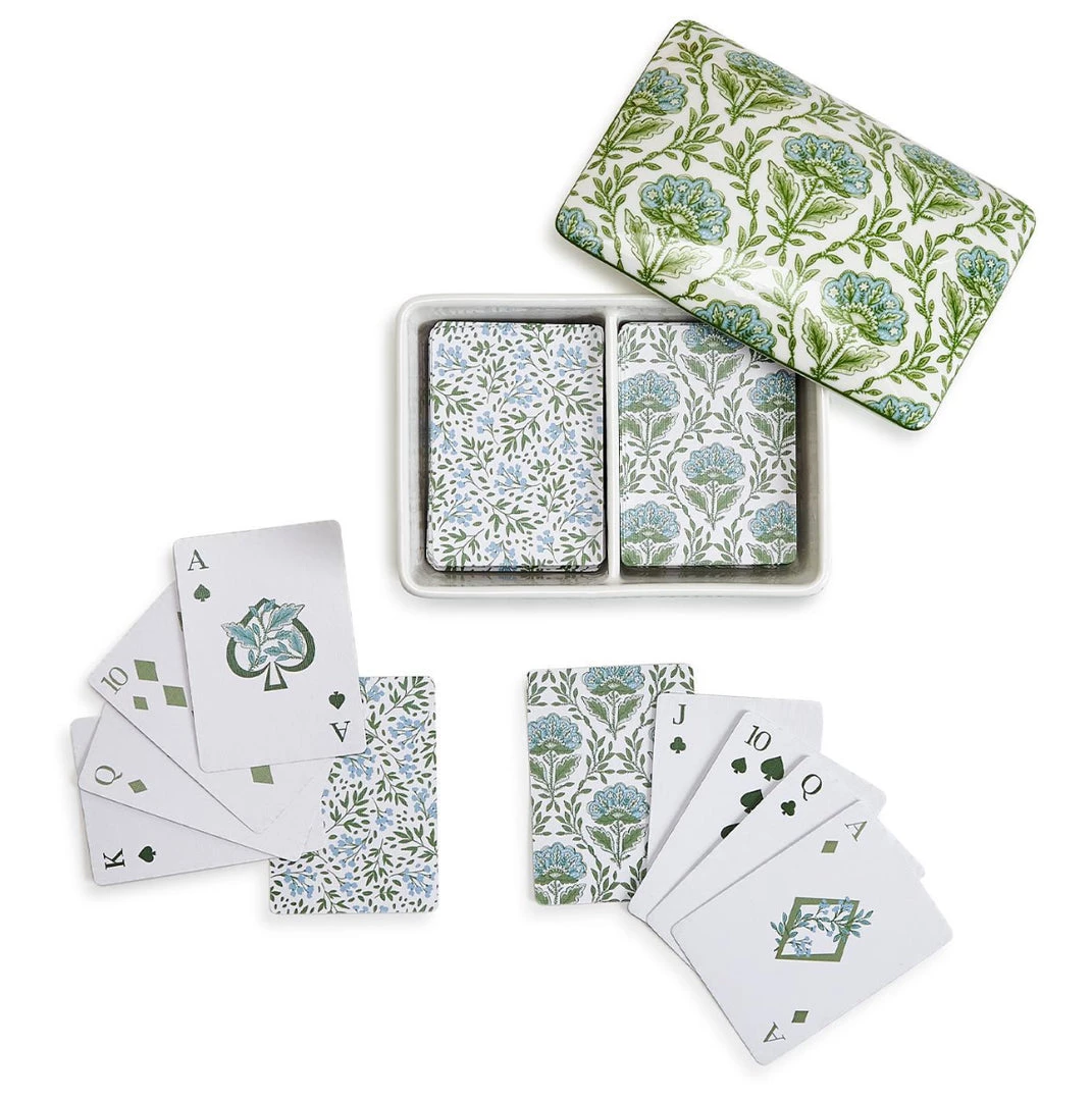 Two’s Company Countryside Double Deck Playing Cards Décor 1 Two’s Company Countryside Double Deck Playing Cards Décor