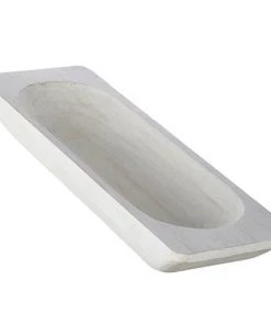 Raz 28” White Dough Bowl Décor
