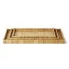 Two’s Company Oversized Rattan Tray - Large Décor