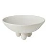 Abigails Catalina Footed Plate, Matte White Décor