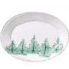 Vietri Lastra Holiday Small Oval Platter Tabletop