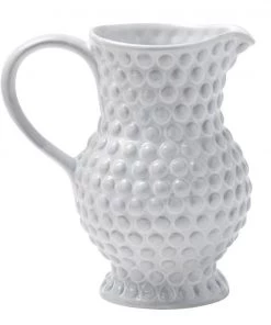 Blue Pheasant REMI White Pitcher Tabletop