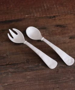 Beatriz Ball Serving Utensils Vida Havana Large White Salad Servers