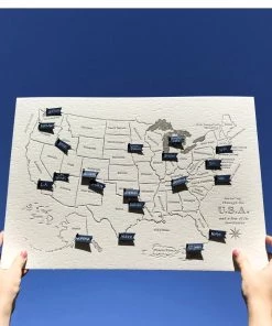 Color Box Design & Letterpress, LLC USA Travel Map
