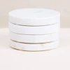 Be Home White Marble Round Coasters- Set Of 4 Tabletop