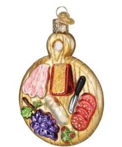 Old World Christmas Round Charcuterie Board