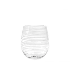 Vietri Swirl Stemless Wine Glass