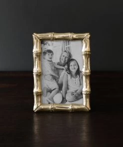 Beatriz Ball Sierra Modern Bamboo 4x6 Gold Frame