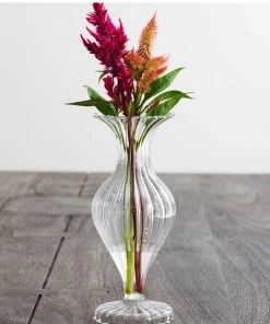 Vietri Ottico Glass Short Bud Vase/Candleholder Décor