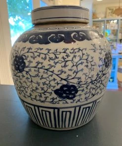 Danny’s Porcelain Large Bulb Vase - Classic Floral