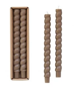 Creative Co-Op Books Twisted Taper Olive