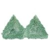 Vietri Lastra Holiday Figural Tree Two Part Server