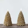 Creative Co-Op Gold Tree 5” Round Candle Décor