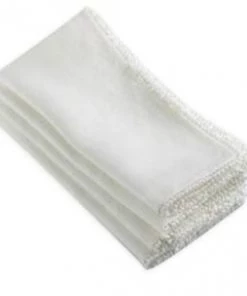 Blue Pheasant White Pom Pom. Dinner Napkin Napkins