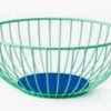 FIORENTINA Décor Wire Basket Mint/blue Lg