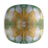 Décor Truett Designs- Gold And Pistachio Handmade Square Bowl
