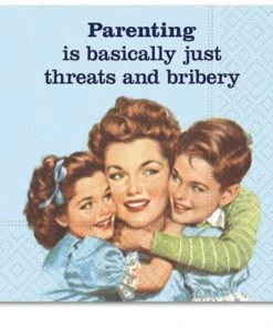 Design Design Kitchen And Bar TREATS AND BRIBERY BEVERAGE NAPKIN