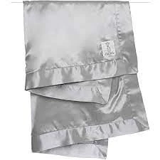 Little Giraffe Baby And Kids Velvet Deluxe Blanket-Silver