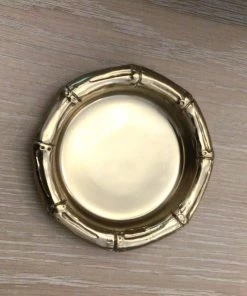 Beatriz Ball Giftables Sierra Modern Bamboo Gold Wine Coaster