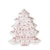 Juliska Tree Platter Winter Frolic Ruby