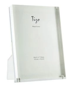 Tizo Design 5x7 Acrylic Photo Frame, Clear