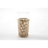 Tableau Tall Wicker Wrap Beverage Glass