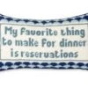Faire Reservations Needlepoint Pillow