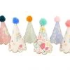 Meri Meri Paper Goods English Garden Party Hats- Set Of 8