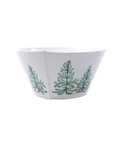 Vietri Lastra Holiday Medium Stacking Serving Bowl Tabletop