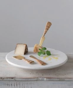 Creative Co-Op Kitchen And Bar Marble Lazy Susan